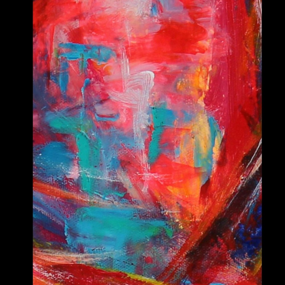 Energy art print embellished